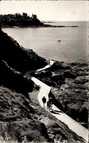 Ak Dinard Ille et Vilaine, Promenade a la Pointe du Moulinet