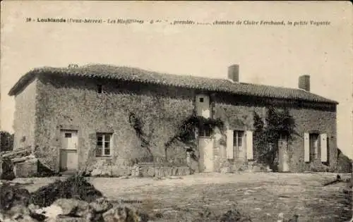 Ak Loublande Deux Sèvres, Les Rinfilières, premiere porte chambre de Claire Ferchaud, petite Voyante