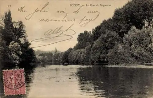 Ak Poissy Yvelines, Le Bras de Migneaux