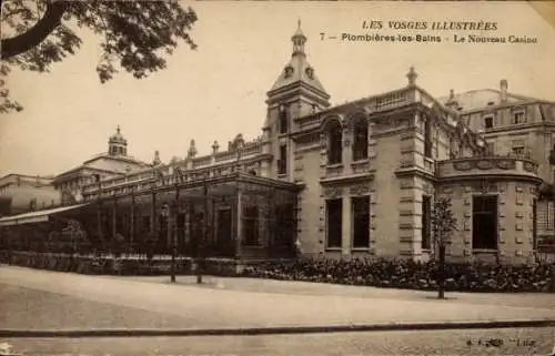 Ak Plombières les Bains Lorraine Vosges, Neues Casino