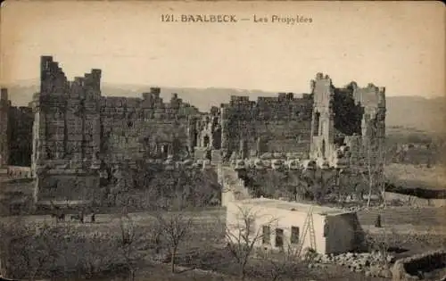 Ak Baalbek Libanon, die Propyläen