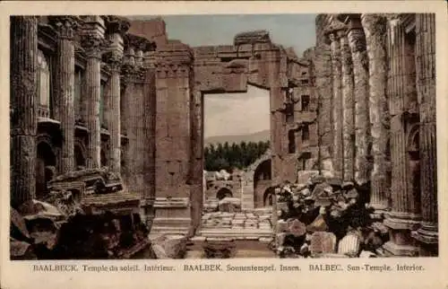 Ak Baalbek Libanon, Sonnentempel