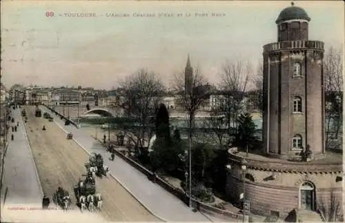 Ak Toulouse Haute Garonne, Ancien Chateau d'Eau, Pont Neuf