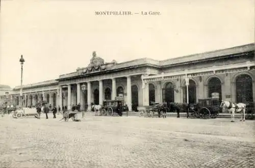 Ak Montpellier Hérault, Bahnhof