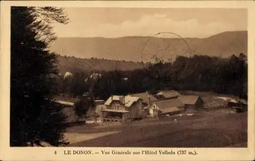 Ak Le Donon Hohe Donne Elsass Bas Rhin, Hotel Velleda