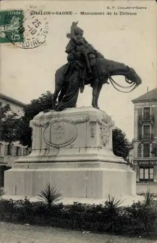 Ak Chalon sur Saône Saône et Loire, Verteidigungsdenkmal