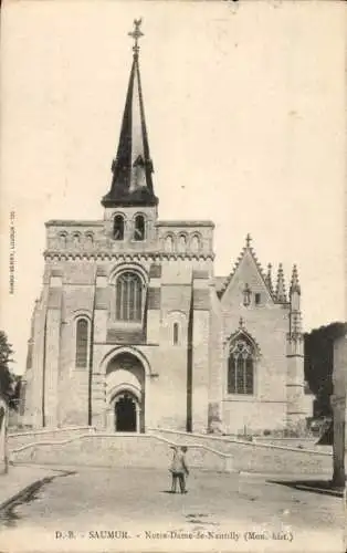 Ak Saumur Maine et Loire, Notre Dame de Nantilly