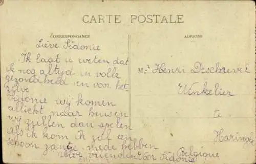 Ak Saint Omer Pas de Calais, Platz, in der Nähe des Bahnhofs