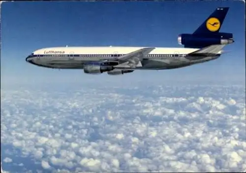 Ak Passagierflugzeug McDonnell Douglas DC 10 der Lufthansa