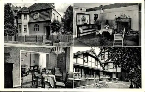 Ak Bad Driburg, Erholungsheim Rote Erde, Innenansicht, Terrasse