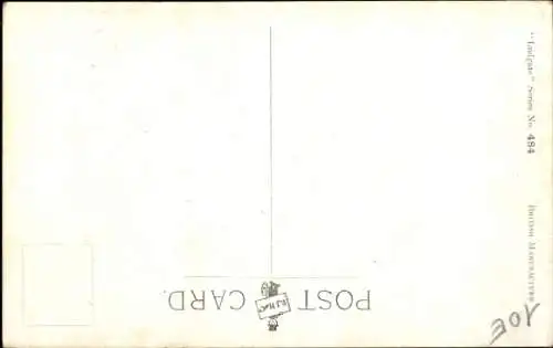 Künstler Ak Life's little problems, Mäddchen mit Löchern im Strumpf