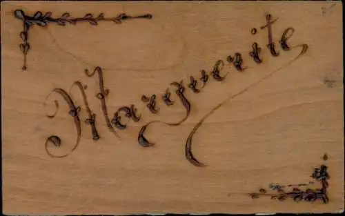 Holz Buchstaben Ak Marguerite, Vorname