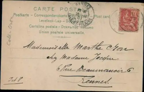 Ak Glücksklee, Kleeblätter, Blumen