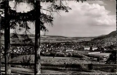 Ak Höxter an der Weser, Blick von der Weserberglandklinik, Gesamtansicht