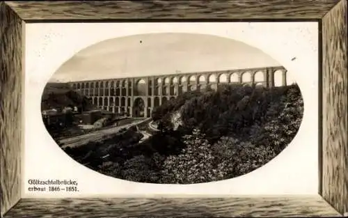 Präge Passepartout Ak Mylau Reichenbach im Vogtland, Göltzschtalbrücke