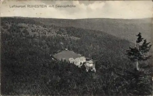 Ak Ruhestein Baiersbronn im Schwarzwald, Seekopfhöhe, Panorama