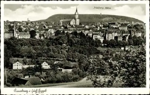 Ak Annaberg Buchholz Erzgebirge, Gesamtansicht mit Pöhlberg