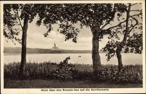 Ak Wernsdorf Königs Wusterhausen in Brandenburg, Crossinsee, Krossinsee, Blick zur Schillerwarte