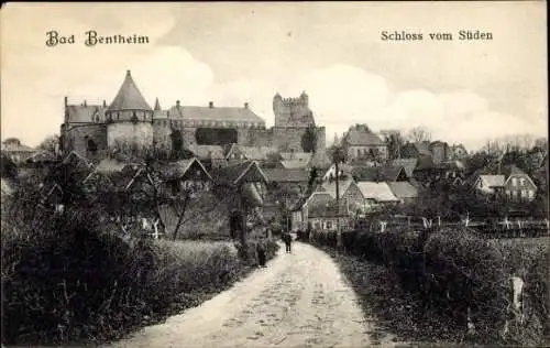 Ak Bad Bentheim in Niedersachsen, Schloss vom Süden