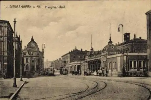 Ak Ludwigshafen am Rhein Rheinland Pfalz, Hauptbahnhof