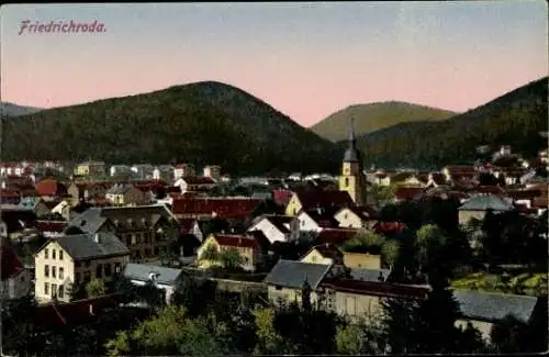 Ak Friedrichroda im Thüringer Wald, Panorama