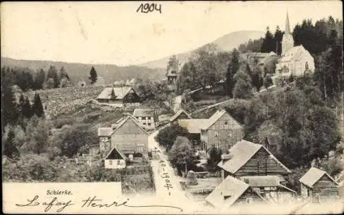 Ak Schierke Wernigerode am Harz, Panorama