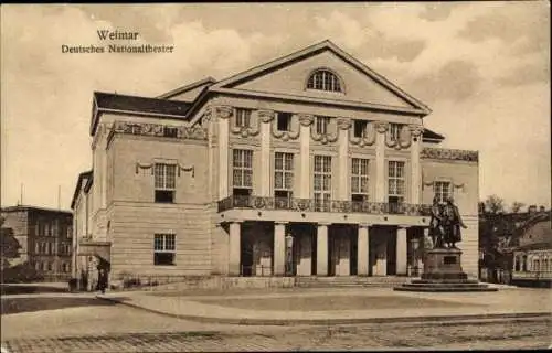 Ak Weimar in Thüringen, Deutsches Nationaltheater