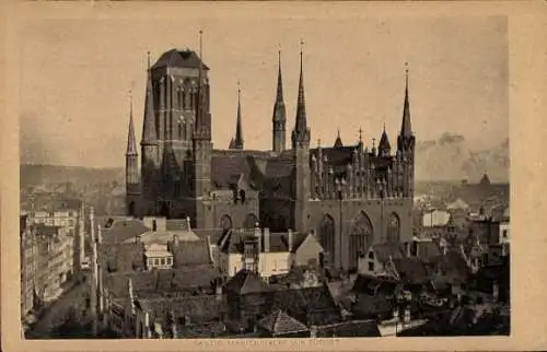 Ak Gdańsk Danzig, Marienkirche