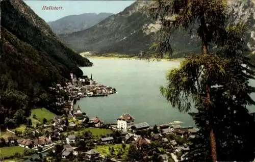 Ak Hallstatt im Salzkammergut Oberösterreich, Gesamtansicht