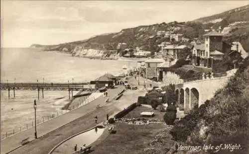 Ak Ventnor Isle of Wight England, Teilansicht, Promenade