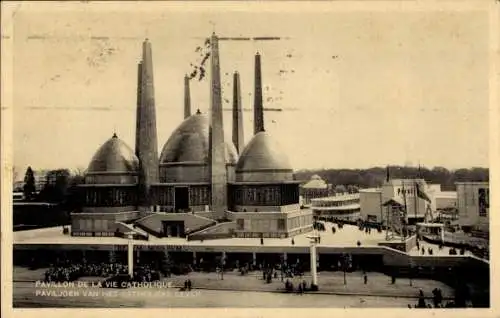 Ak Brüssel Brüssel, Ausstellung 1935, Pavillon des katholischen Lebens