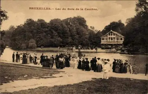 Ak Brüssel Brüssel, Lac du Bois de la Cambre