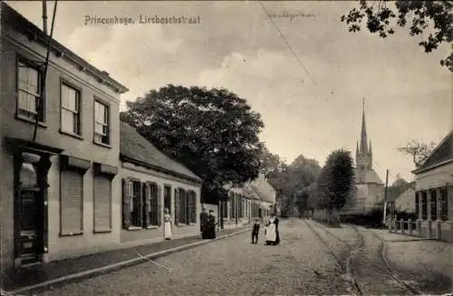 Ak Princenhage Breda Nordbrabant, Liesboschstraat, Kirche