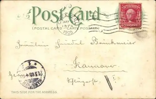 Ak Whaleback-Dampfer Christopher Columbus, Route Chicago-Milwaukee