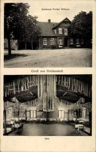 Ak Holdenstedt Uelzen in Niedersachsen, Gasthaus Walter Hillmer, Saal