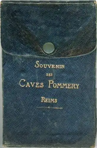 Sert mit 40 Ansichtskarten Reims, Caves Pommery, Umschlag