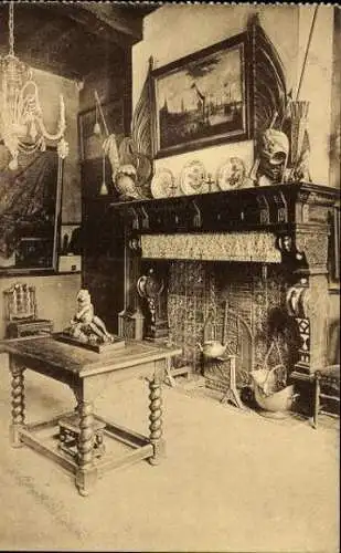 Set von 17 Ansichtskarten, Antwerpen, Burg