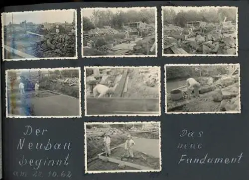 Foto Album Dierberg bei Rheinsberg, 267 Fotos, Hausbau 1957 -1963, einmaliges Zeitzeugnis