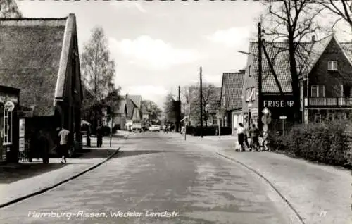 Ak Hamburg Altona Rissen, Wedeler Landstraße, Friseur