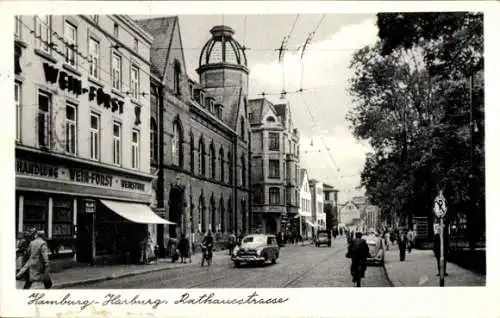 Ak Hamburg Harburg, Rathausstraße