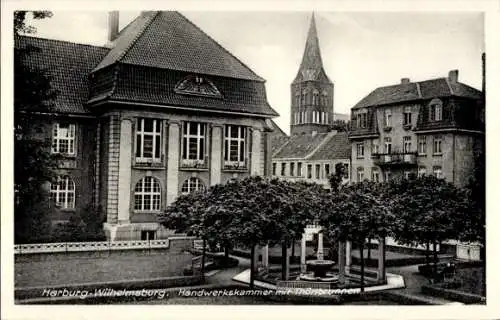 Ak Hamburg Harburg, Handwerkskammer, Thörlbrunnen