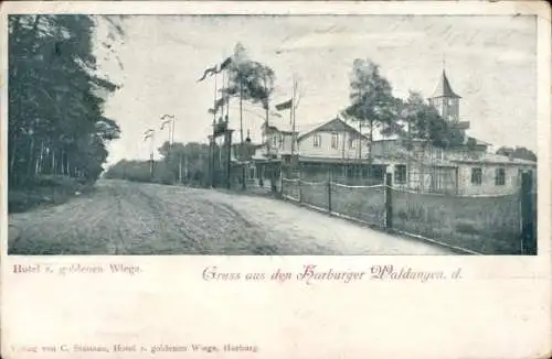 Ak Hamburg Harburg, Harburger Waldungen, Hotel zur goldenen Wiege