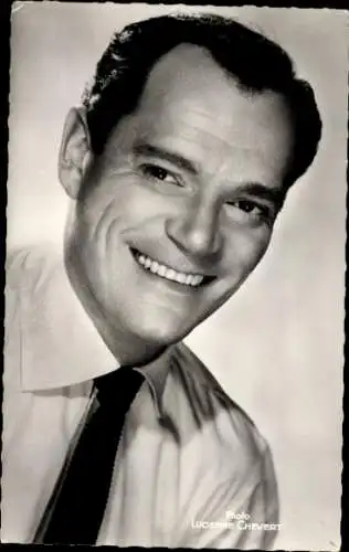 Ak Schauspieler Eddie Constantine, Portrait