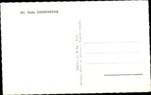 Ak Schauspieler Eddie Constantine, Portrait