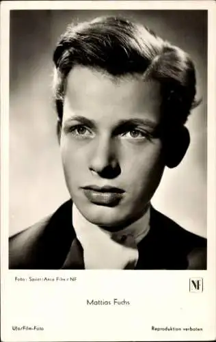 Ak Schauspieler Mattias Fuchs, Portrait