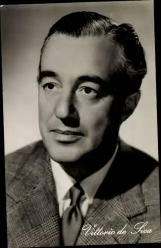 Ak Schauspieler Vittorio de Sica, Portrait, Film Liebe, Brot und 1000 Küsse