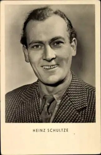 Ak Sänger Heinz Schultze, Portrait