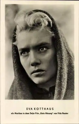 Ak Schauspielerin Eva Kotthaus, Portrait, Film Kein Hüsung