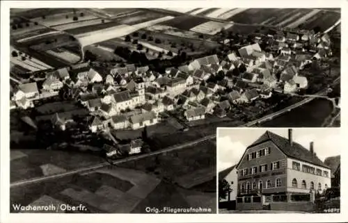 Ak Wachenroth in Mittelfranken, Fliegeraufnahme, Gasthaus Klaus