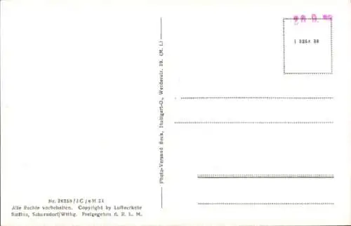 Ak Asselfingen Schwäbische Alb, Fliegeraufnahme, Gasthaus zur Krone v. Fr. Speidel